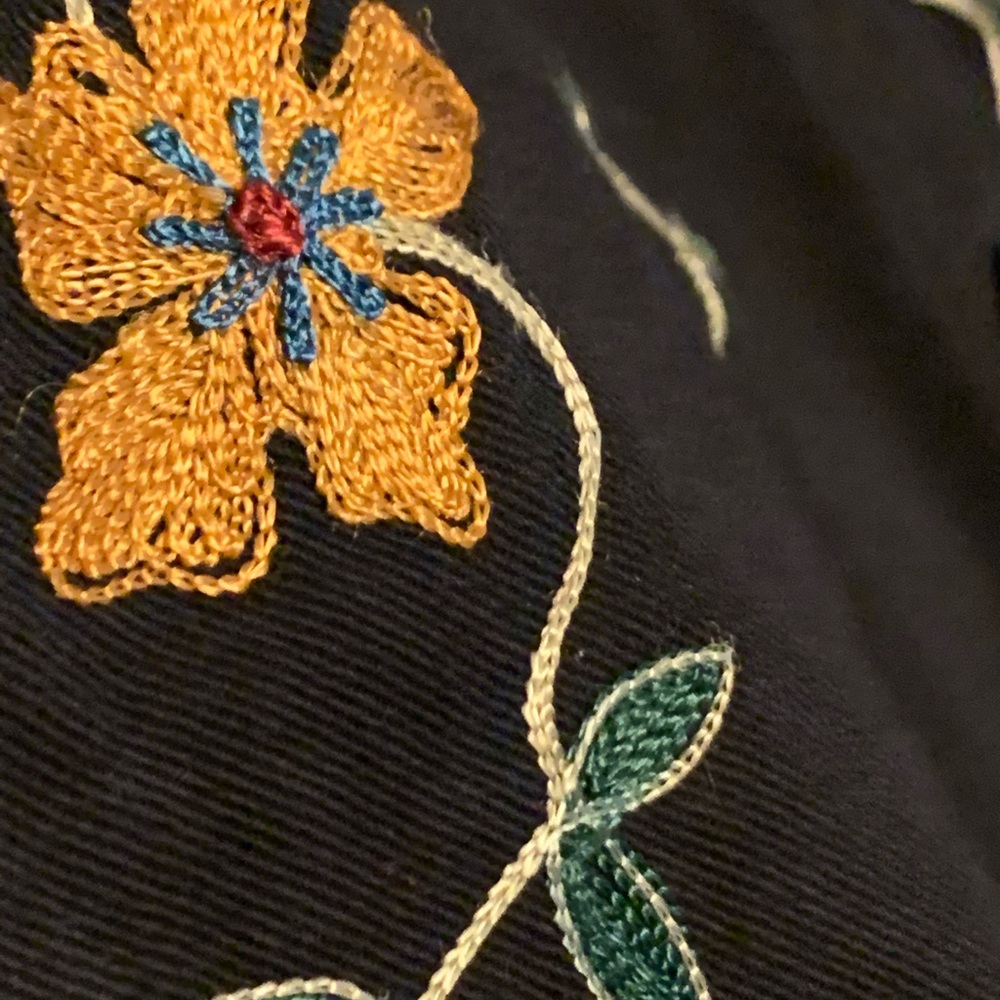 XL embroidered black casual jacket - Picture 7 of 14